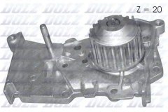 Насос водяного охлаждения для RENAULT SCENIC III (JZ0/1_) 1.6 16V (JZ0U, JZ1B) 2009-, код двигателя K4M858,K4MR858, V см3 1598, КВт81, Л.с.110, бензин, Dolz R216